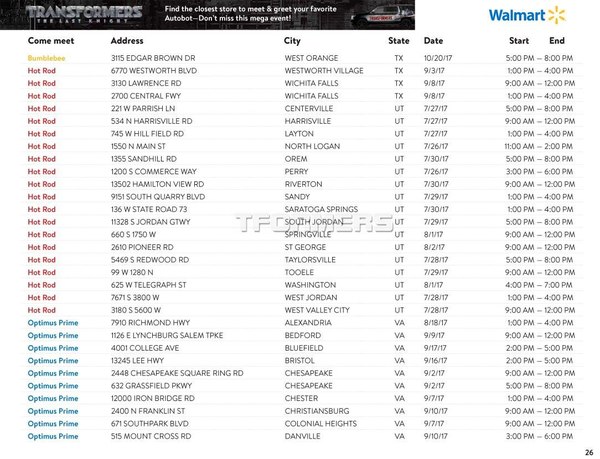 Autobot Unite Walmart US Transformers The Last Knight Tour Stops And Dates 27 (27 of 29)